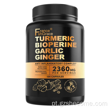 Açafrão de suplementos de açafrão cápsulas de gengibre de açafrão imunológico